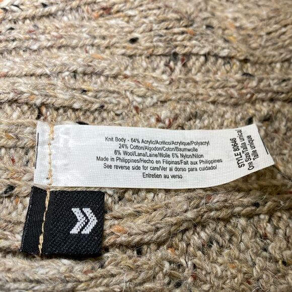 Oatmeal Wool Blend Scarf 11 x 60 - Picture 7 of 8